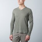 V-Neck Sweater // Olive (S)