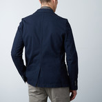 2 Button Stretch Knit Jacket // Midnight (M)