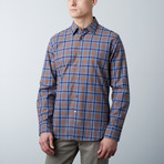 Ombre Plaid Shirt // Denim (XL)