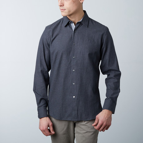 Heather Solid Shirt // Anthracite (S)