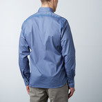 Hand Painted Seam Shirt // Cadet (XL)