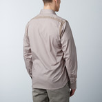 Hand Painted Seam Shirt // Khaki (L)