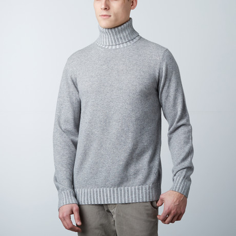 Plated Turtleneck // Grey (S)