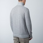Plated Turtleneck // Grey (S)