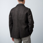 Tweed Scuba Jacket // Brown (L)