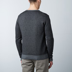 Muti-Texture Jacquard Sweater // Smoke (M)