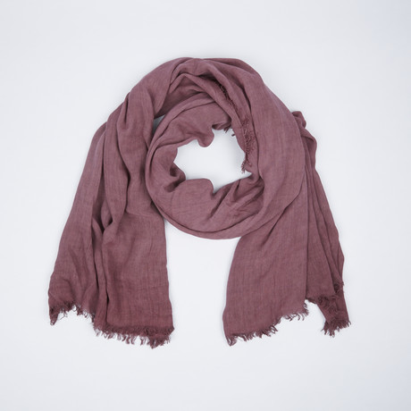 Vintage Wash Scarf // Berry