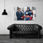 The Captain Meets Tricky Dicky // Stretched Canvas (24"W x 16"H x 1.5"D)
