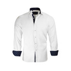 Jonathan Modern-Fit Dress Shirt // White (M)