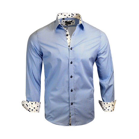 Alexander Modern-Fit Dress Shirt // Blue (S)