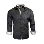 Bradley Modern-Fit Long-Sleeve Dress Shirt // Black (XS)