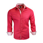 Bradley Modern-Fit Long-Sleeve Dress Shirt // Fuchsia (L)