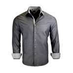 Daniel Modern-Fit Long-Sleeve Dress Shirt // Charcoal (3XL)