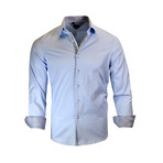 Joseph Modern-Fit Long-Sleeve Dress Shirt // Blue (S)