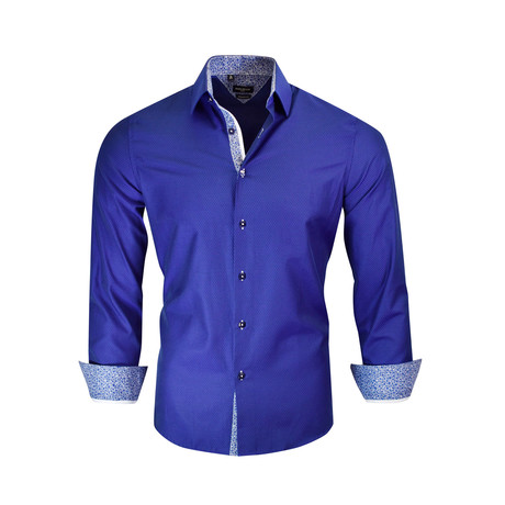 Joseph Modern-Fit Long-Sleeve Dress Shirt // Navy (XS)