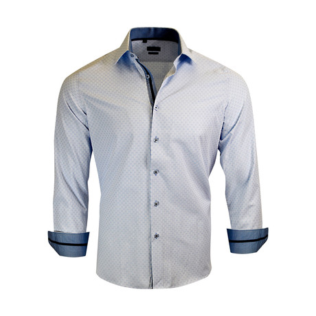 Thomas Modern-Fit Long-Sleeve Dress Shirt // Blue (XS)