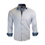 Thomas Modern-Fit Long-Sleeve Dress Shirt // Blue (M)