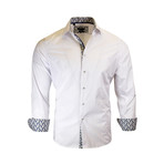 Charles Modern-Fit Long-Sleeve Dress Shirt // White (S)