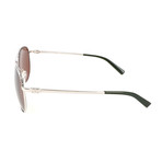 Salvatore Ferragamo // Lee Sunglass // Silver + Brown