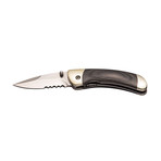 Classic Folding Pocket Knife // Gray Grain Wood