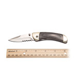 Classic Folding Pocket Knife // Gray Grain Wood