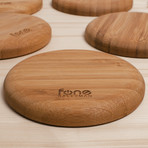 Woodpuck Wireless Charger // Bamboo Edition