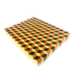 3-D Cube Board // Cutting Board (20"L x 16"W x 2"H)
