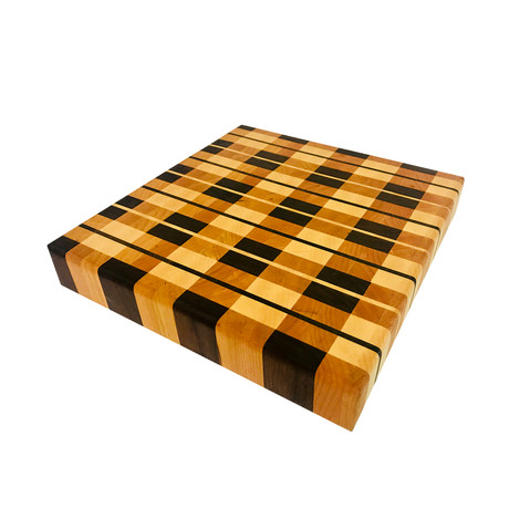 Plaid Board // Cutting Board (15"L x 12"W x 2"H)