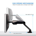 Desk Mount For LED LCD Flat Panel Computer Monitors