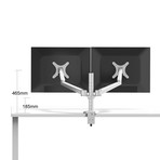 Dual Adjustable Arm LCD Desktop Monitor Mount