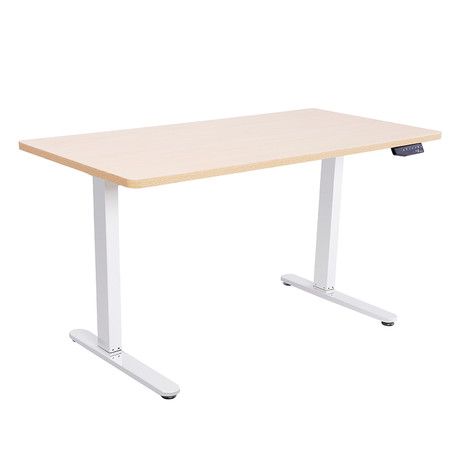 Electronic Adjusting Sit + Stand Desk // Single Motor (Natural Oak)