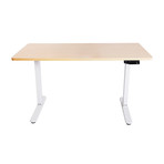 Electronic Adjusting Sit + Stand Desk // Single Motor (Natural Oak)