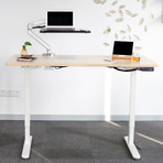 Electronic Adjusting Sit + Stand Desk // Single Motor (Natural Oak)