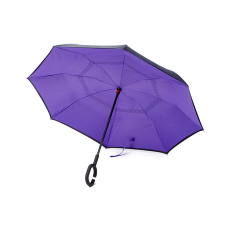 Upside Down Umbrellas // PURPLE // Reversible