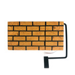 Brick Pattern Cherry + Walnut Mortar // Cheese Board (Black Slicing Arm)