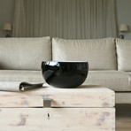 Large Round Bowl // Black + White