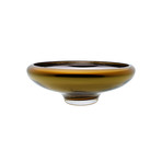 Deco Large Bowl // Amber Exterior (Mirror Interior)