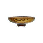 Deco Large Bowl // Amber Exterior (Mirror Interior)