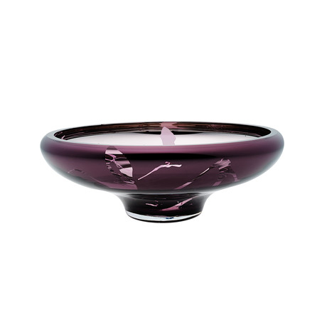 Deco Large Bowl // Purple Exterior (Mirror Interior)