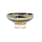 Deco Mini Bowl // Amber Exterior (Mirror Interior)