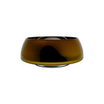 Deco Jazz Grand Bowl // Amber Exterior (Mirror Interior)