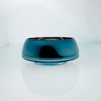 Deco Jazz Grand Bowl // Teal Exterior (Mirror Interior)