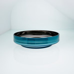 Disc Moon Bowl // Teal Exterior (Mirror Interior)