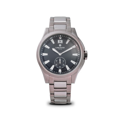 Lancaster Apollo Date Quartz // OLA0667T/MB/SS/NR