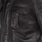 Dino Leather Jacket // Black (M)
