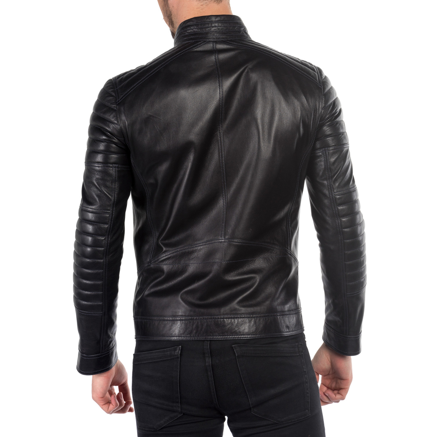 Emilio Leather Jacket // Navy (XS) - Ruck & Maul // Markawell - Touch ...