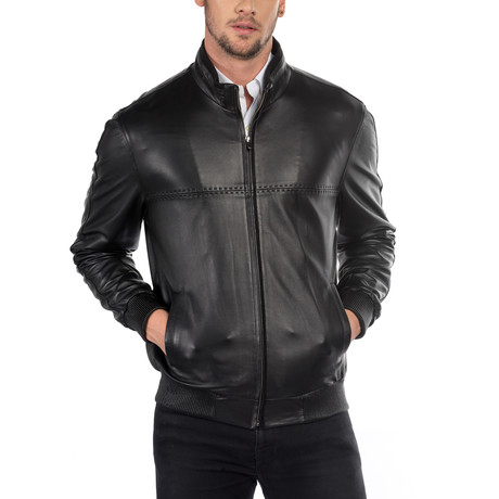 Nunzio Leather Jacket // Black (S)