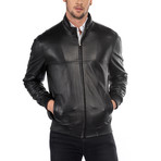 Nunzio Leather Jacket // Black (M)