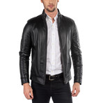 Arturo Leather Jacket // Black (4XL)