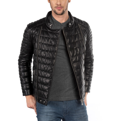 Omero Leather Jacket // Black (XS)